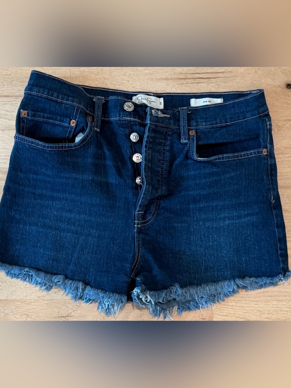 Jessica Simpson Dark Indigo Denim Cutoff Shorts